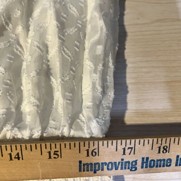 White House Black Market Swiss Dot Drop Waist Smocked Dress Countrycore Coquette - Picture 8 of 14